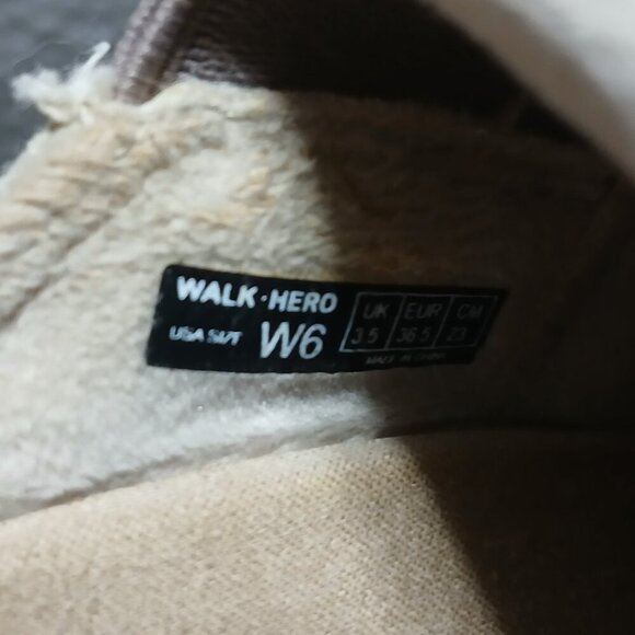 WOMENS WALK HERO BEIGE CANVAS ARCH SUPPORT SPORTY SHOE MULES SIZE 6 - Picture 8 of 10